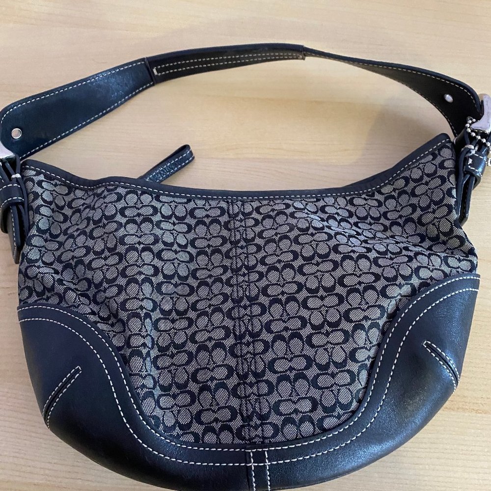 Coach Black Signature C Satchel